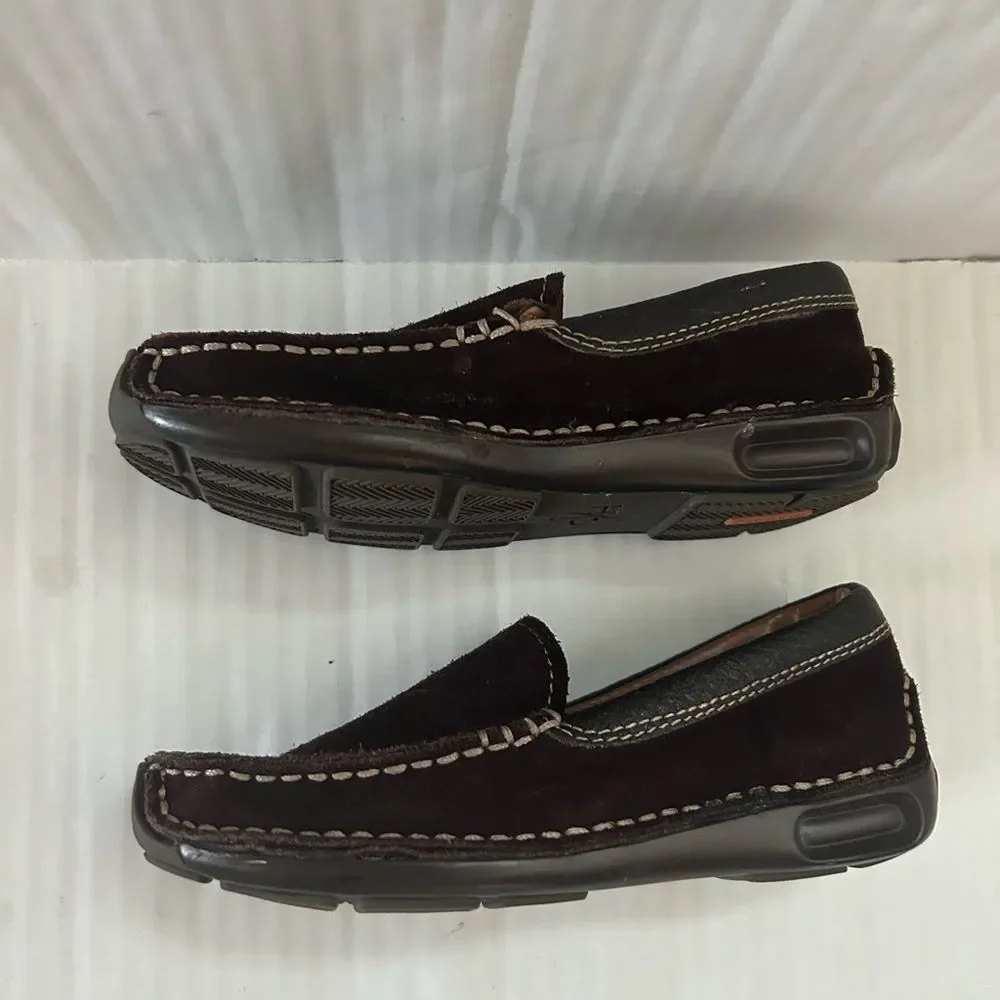 Cole Haan Nike Air Kids Brown Suede Loafers
